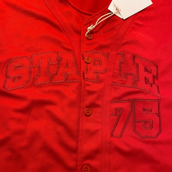 Staple, Red, Baseball Jersey, Men’s, size 3x, NWT $50 - Picture 3 of 9